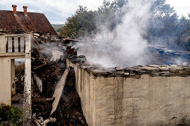 Professional Soot Cleanup technician working in Lebanon, VA